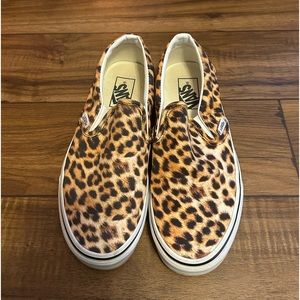 Vans Cheetah/Leopard Slip Ons